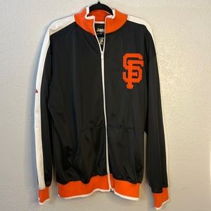 San Francisco Giants Zip up Jacket By Stitches Athletic Gear Mens Large EUC